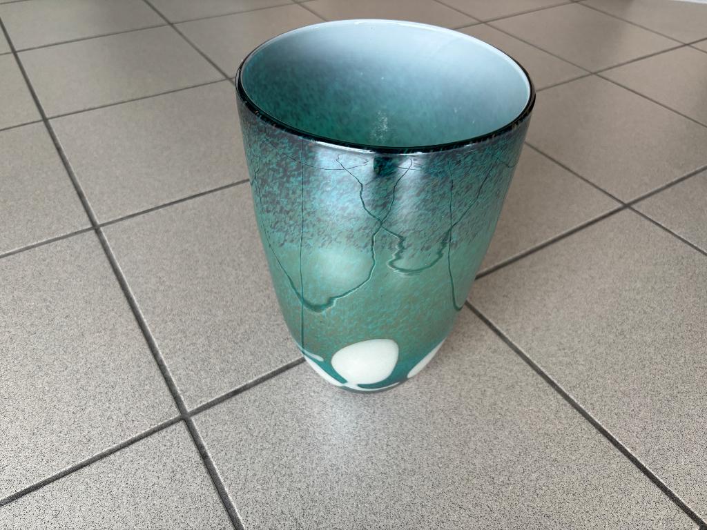 Vaas, Ophalen, Blauw, Minder dan 50 cm, Glas