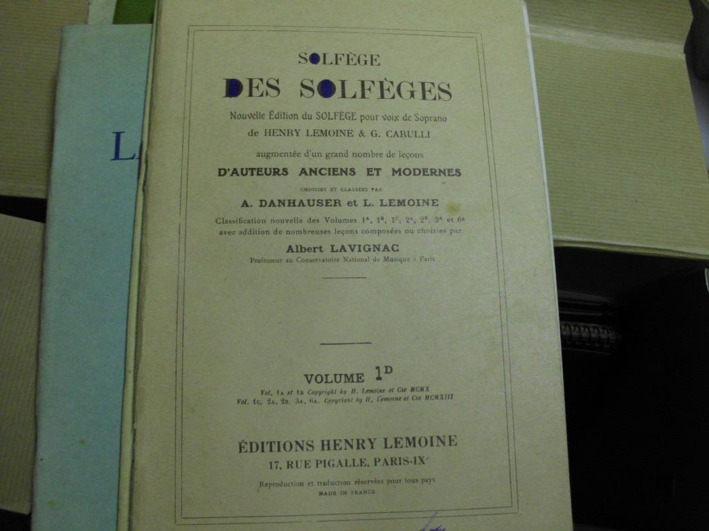 Solfèges des solfèges Albert Lavignac Vol: 1D, Boeken, Muziek, Overige onderwerpen, Albert Lavignac, Ophalen, Gelezen