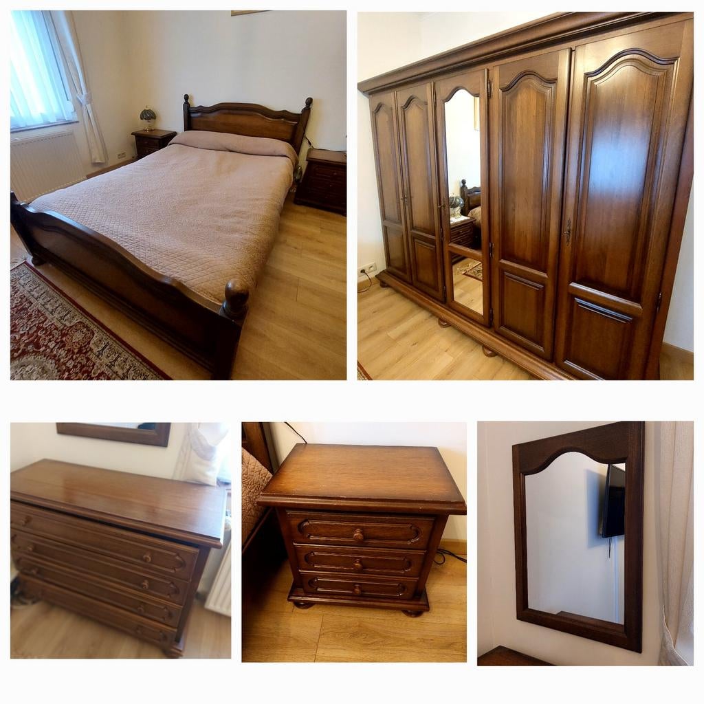 Chambre à couché complète, Enlèvement, Utilisé, Deux personnes, En bois