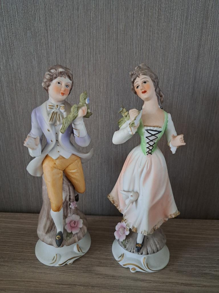 2 porseleinen beeldjes, Enlèvement, Comme neuf, Humain