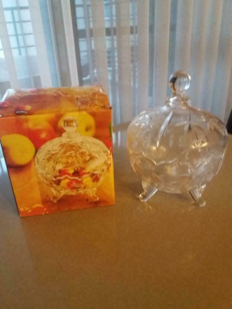 nieuwe glazen opbergpot e, Ophalen of Verzenden, Nieuw, Glas, Kom(men)