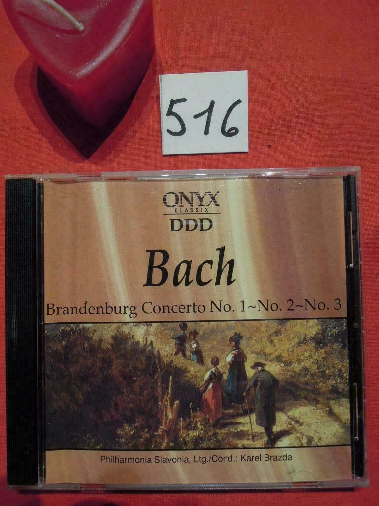 CD Bach Onyx Classix Brandenburg Concerto K. Brazda 1990, Ophalen of Verzenden, Gebruikt