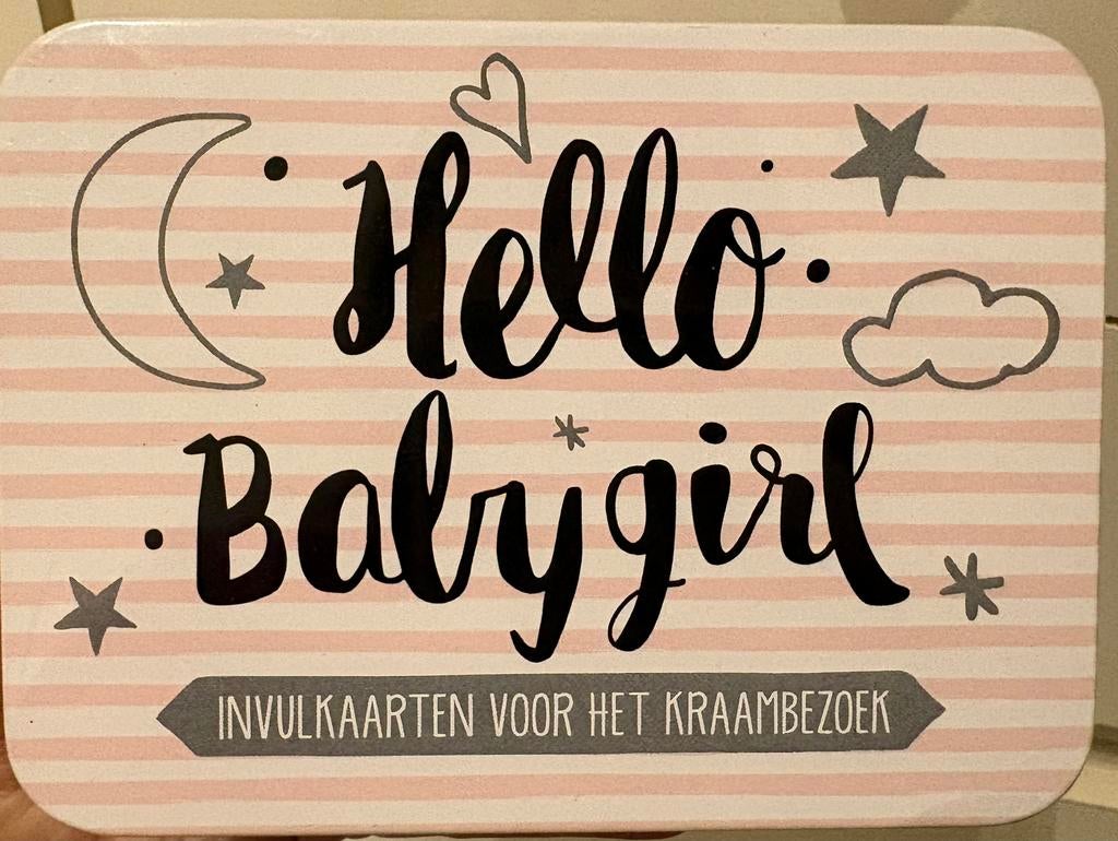 Invulkaarten kraambezoek, Ophalen, Zo goed als nieuw