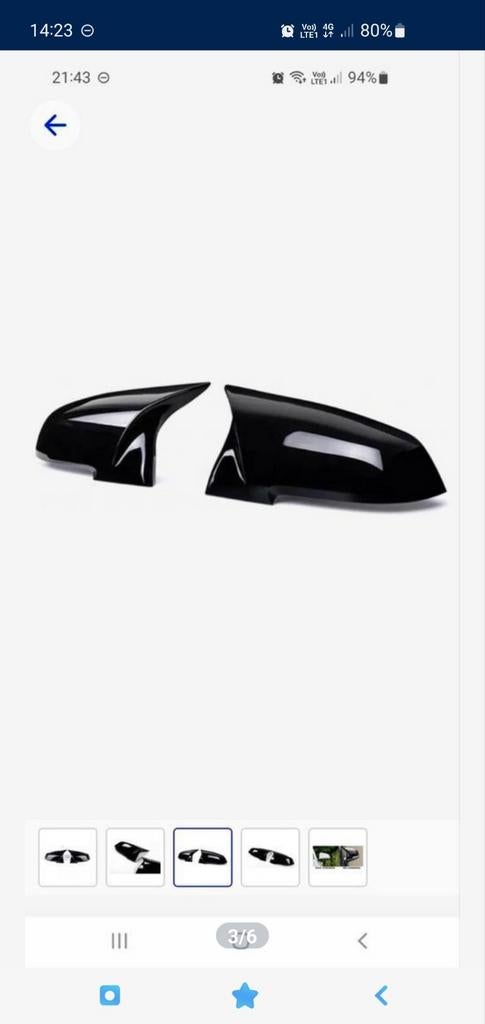 Spiegelkappen zwart blinkend, voor bmw NIEUW, Auto-onderdelen, Ophalen of Verzenden, BMW