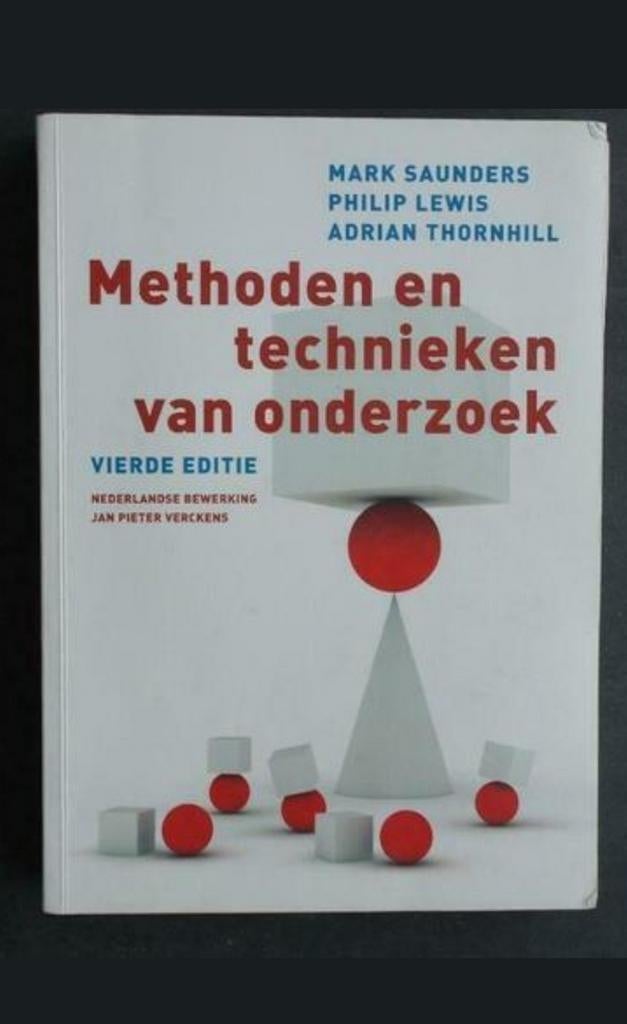boek: methoden en technieken van onderzoek, Boeken, Ophalen of Verzenden, Gelezen