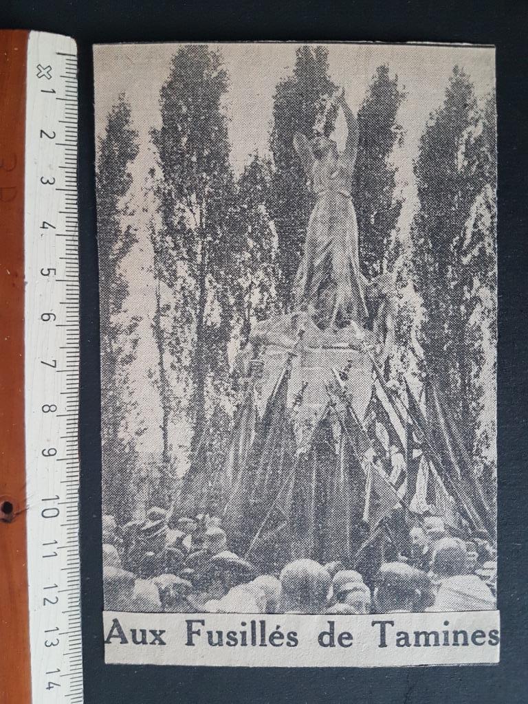 Coupure : Monument aux Fusillés de Tamines, Envoi, Armée de terre, Photo ou Poster