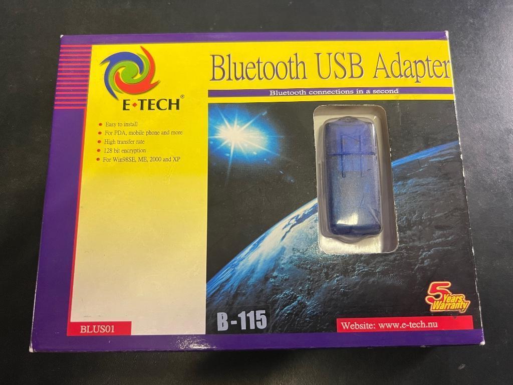 Adaptateur bluetooth USB, Informatique & Logiciels, Enlèvement ou Envoi, Utilisé, E-tech