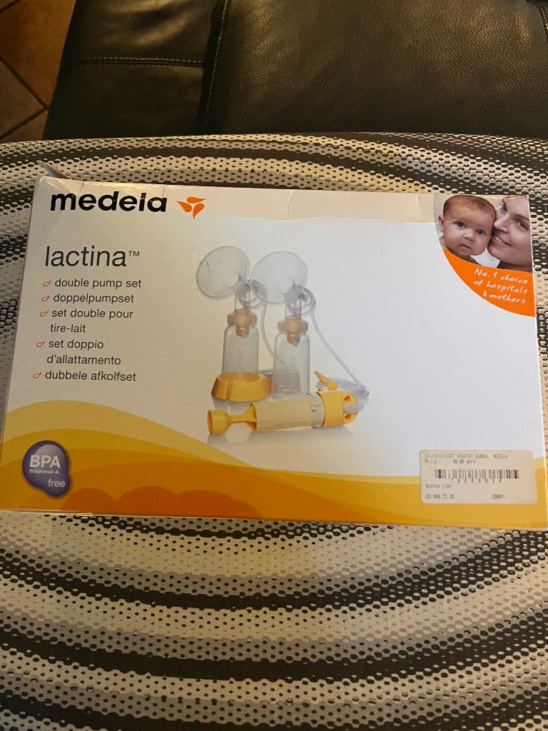 Medela lactina dubbele afkolfset, Enlèvement ou Envoi, Comme neuf, Tire-lait