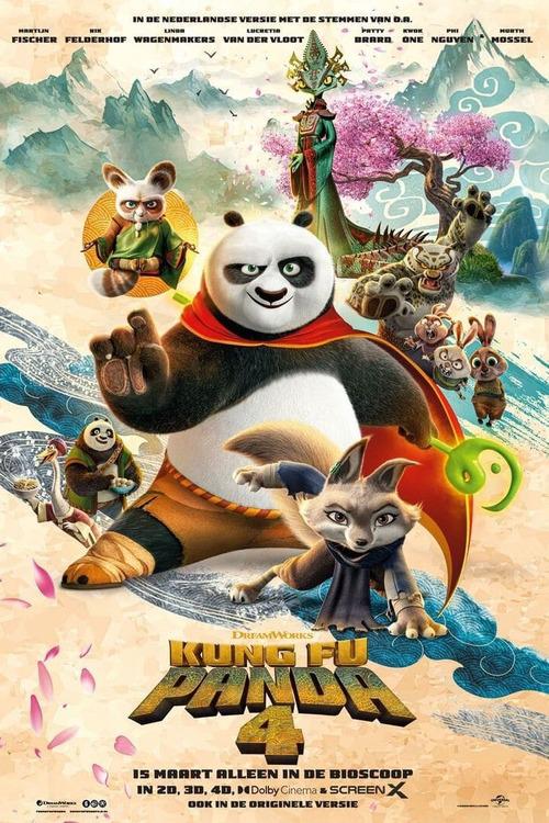 FILMPOSTER ‘KUNG FU PANDA 4 (2024)’, Enlèvement, Comme neuf, Cinéma et TV