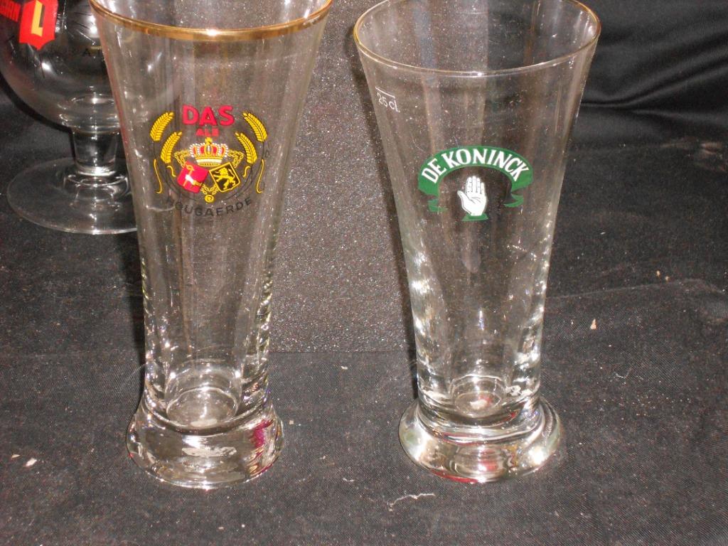 Bierglazen.Dobbel Knoll.Rubens.Palm Royale.Leffe Royale.D 32, Ophalen of Verzenden, Zo goed als nieuw, Flesje(s), Leffe