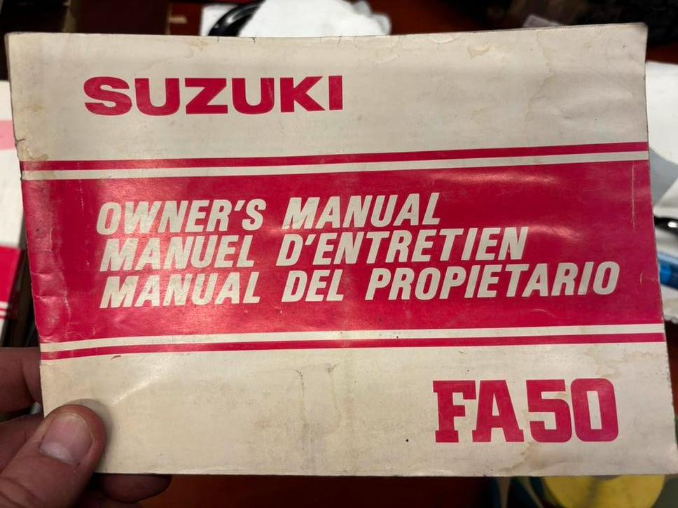 Gebruikershandleiding Suzuki FA50, Motoren, Ophalen of Verzenden, Gebruikt