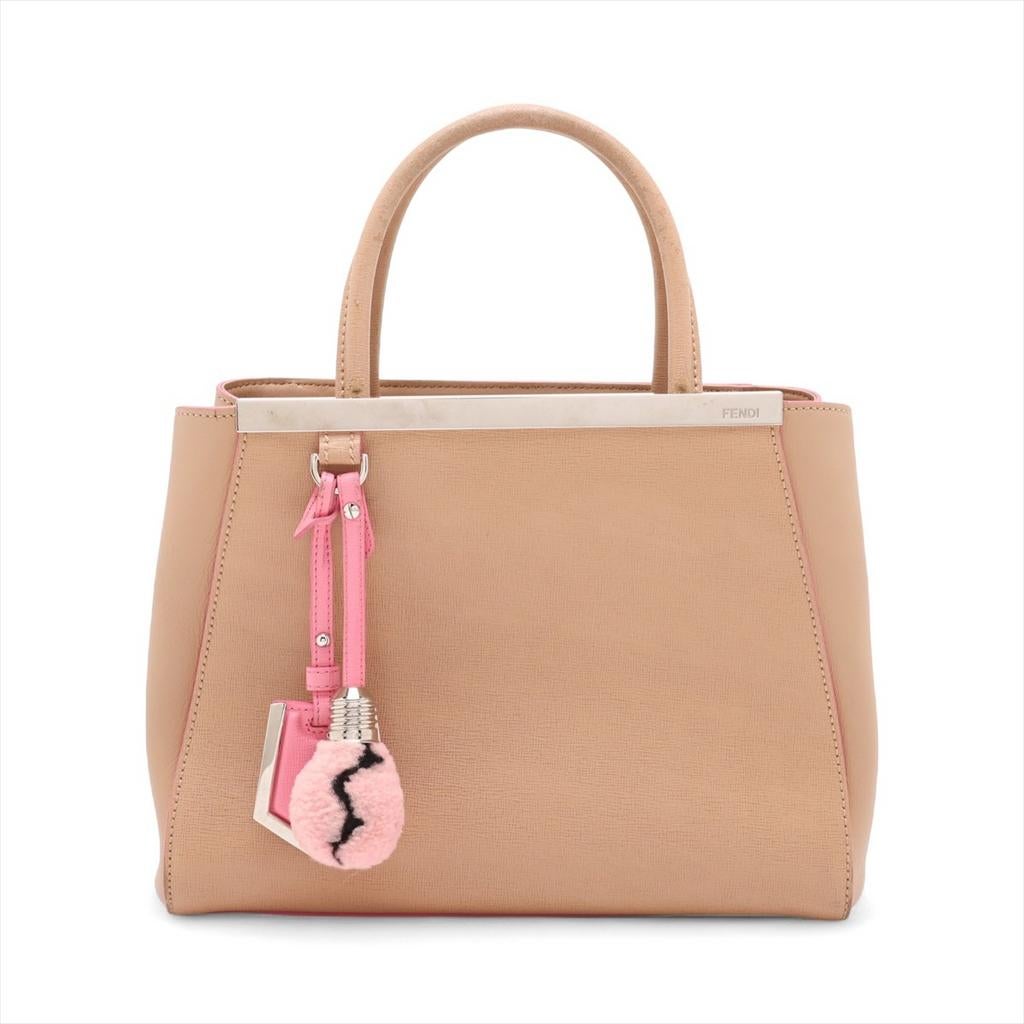 Sac à main Fendi 2Jours, Envoi, Utilisé, Beige, Sac à main