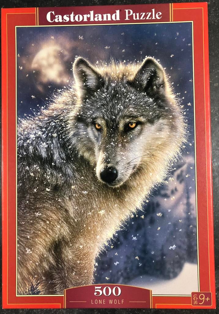 Castorland Puzzle - Loup solitaire - 500 pièces, Enlèvement, 500 à 1500 pièces, Comme neuf, Puzzle
