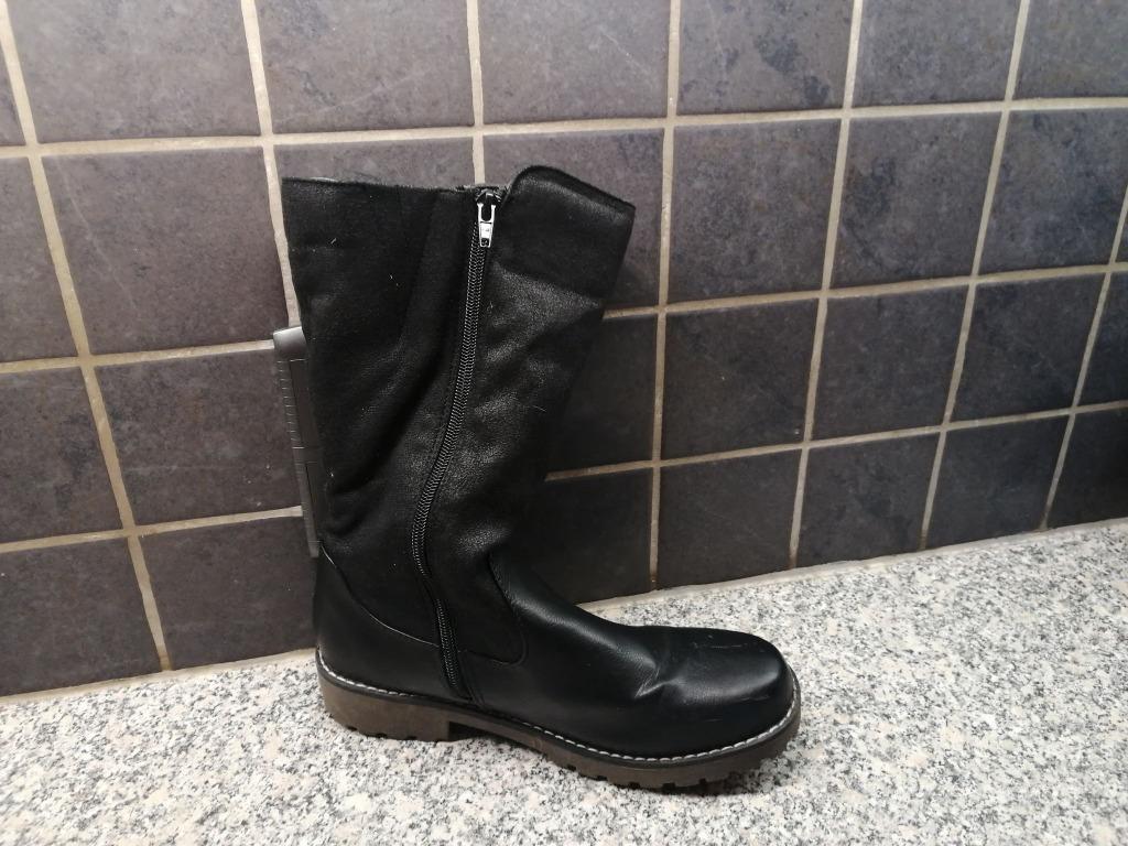 LAARZEN ZWART MET WOL IN MERK WALKX - MAAT 39, Kleding | Dames, Walkx, Zwart, Ophalen of Verzenden, Gedragen