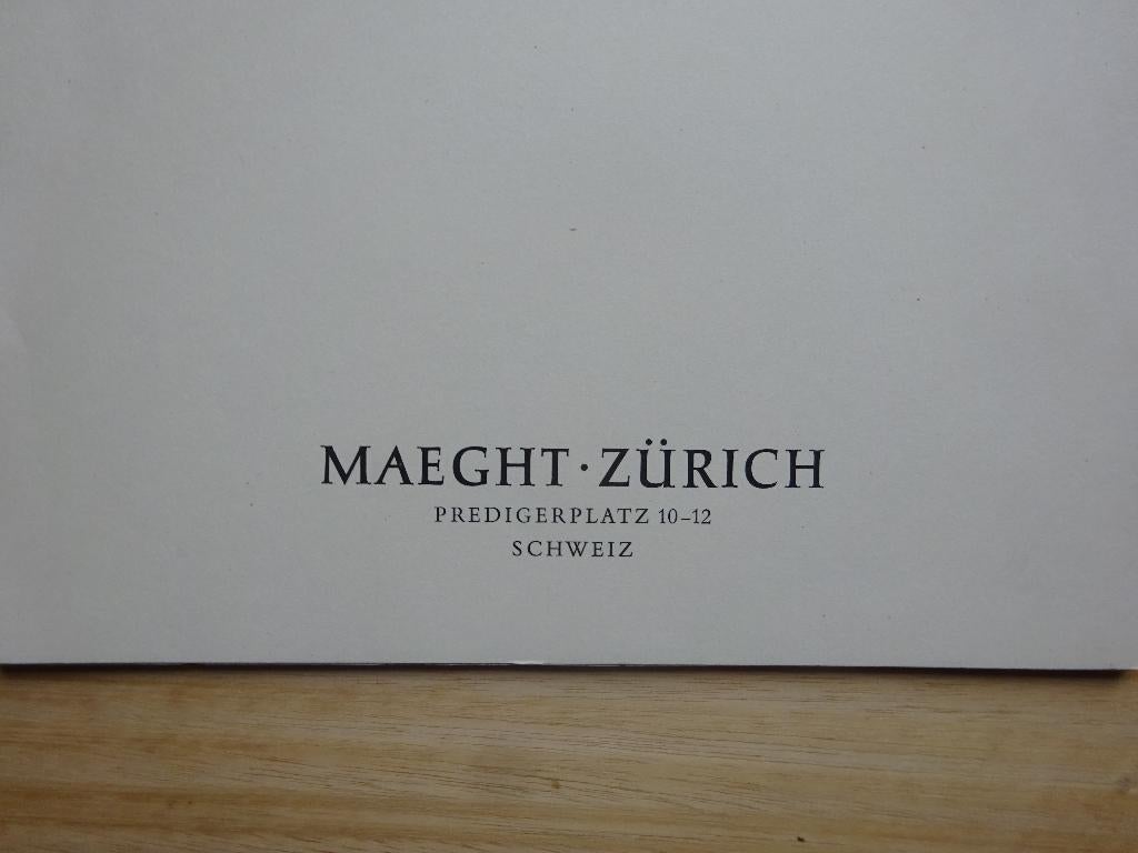 Marc Chagall, 1971, galerie Maeght Zürich, Ophalen of Verzenden, Gelezen, Schilder- en Tekenkunst