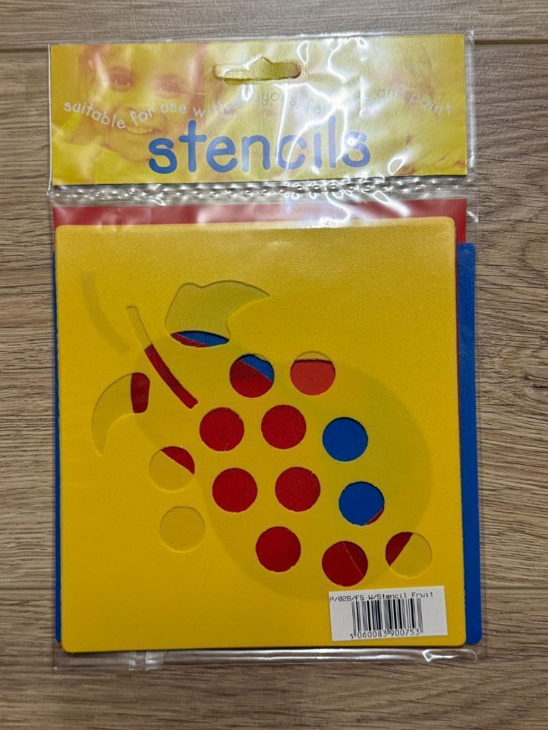 Sjablonen fruit (6 stuks), Kinderen en Baby's, Ophalen of Verzenden, Nieuw, Knutselen