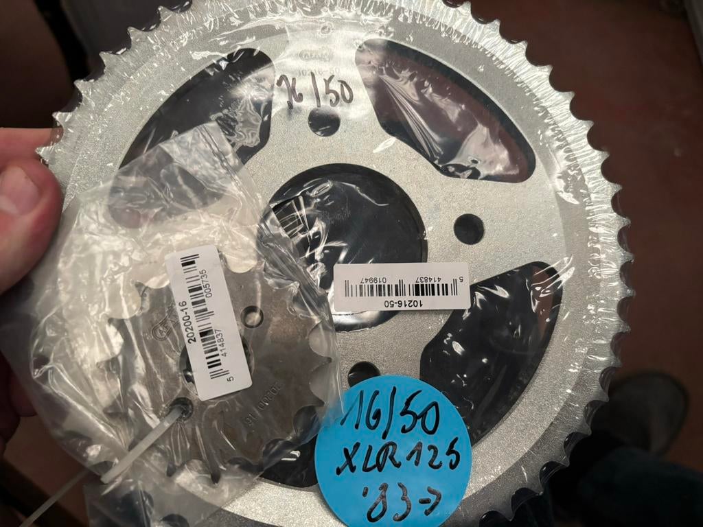 Kit de pignons pour Honda XLR125 1983, Enlèvement ou Envoi, Neuf