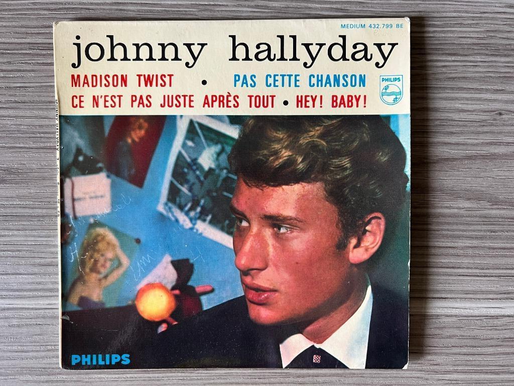 Vinyle 45 tours Johnny Hallyday Madison Twist, Enlèvement ou Envoi, Utilisé, Pop rock