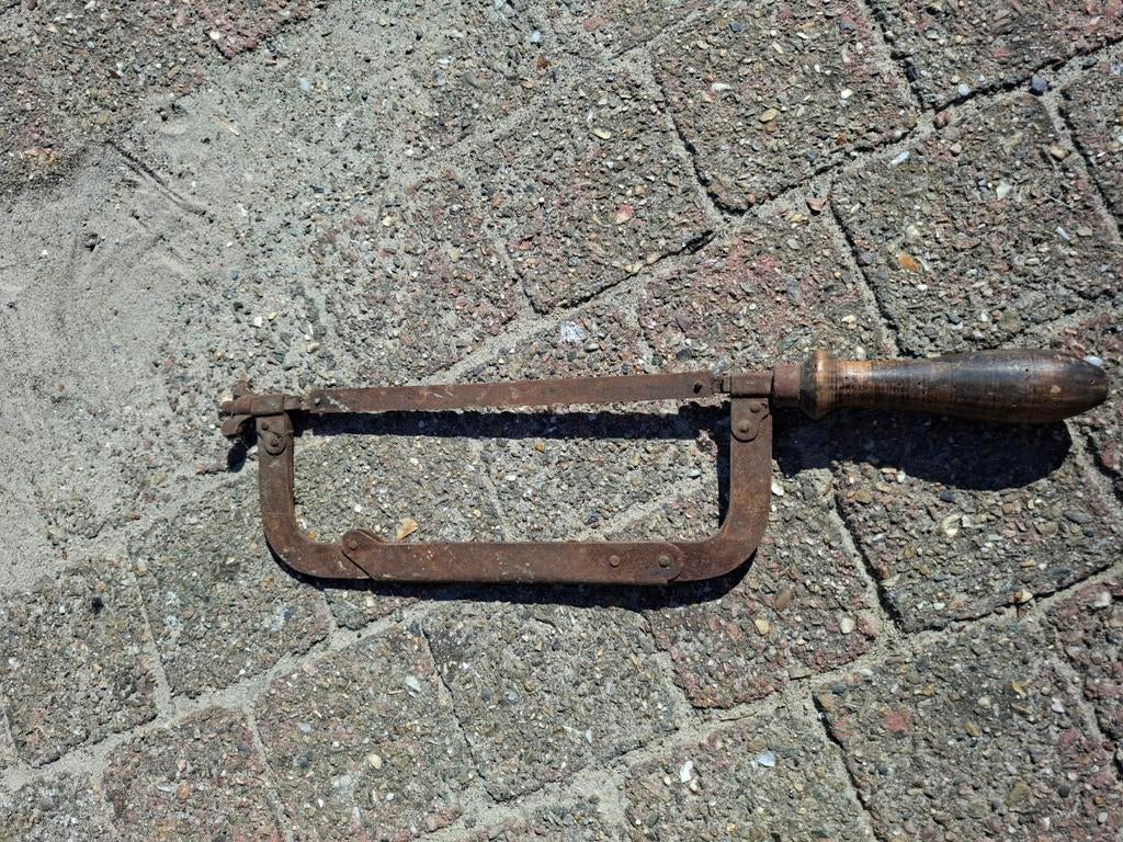 Oude handzaag, Antiek en Kunst, Ophalen of Verzenden