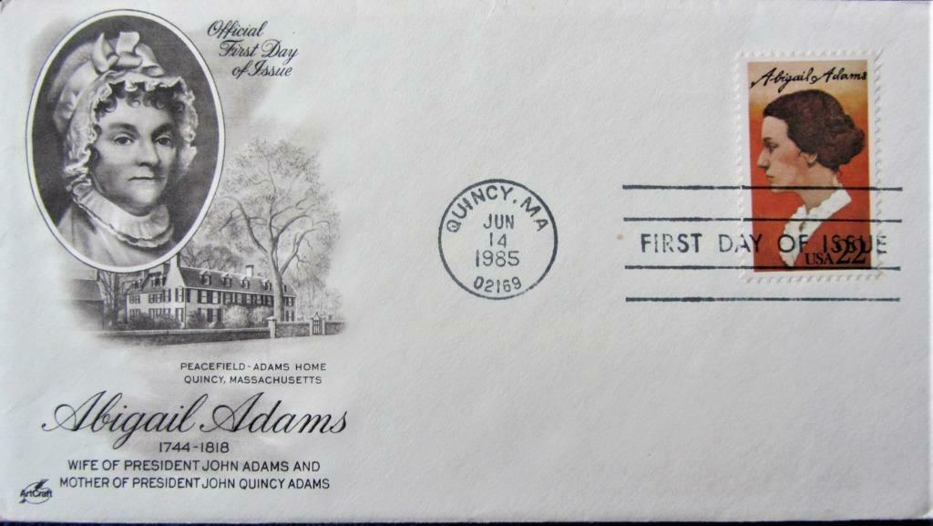FDC- U.S.A.- PRESIDENTEN- ABIGAIL ADAMS ECHTGENOTE VAN ADAMS, Enlèvement ou Envoi, Affranchi, Autres thèmes