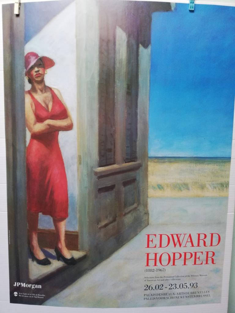 EDWARD HOPPER- 1993, Verzamelen, Rechthoekig Staand, Verzenden, Deurposter of groter, Zo goed als nieuw