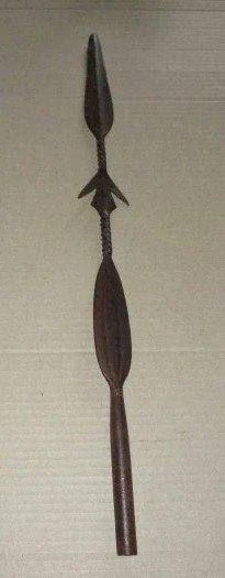 Pointe de lance Africaine Congo 52 cm longueur, Antiquités & Art, Envoi