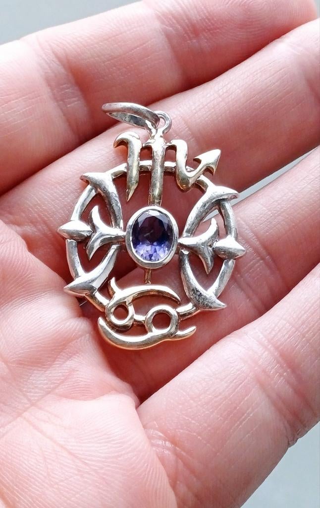 Pendentif boussole viking en argent, Enlèvement ou Envoi, Comme neuf, Or, Or
