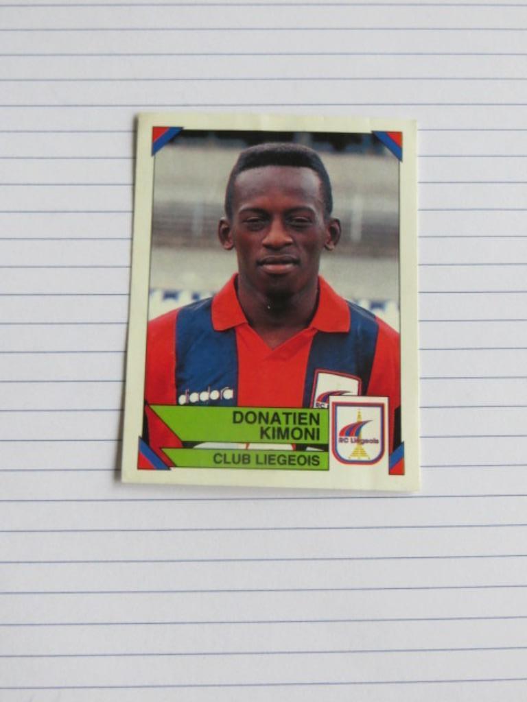Voetbal: Sticker football 95 : Donatien Kimoni - RC Liegeois, Enlèvement ou Envoi, Neuf, Autocollant