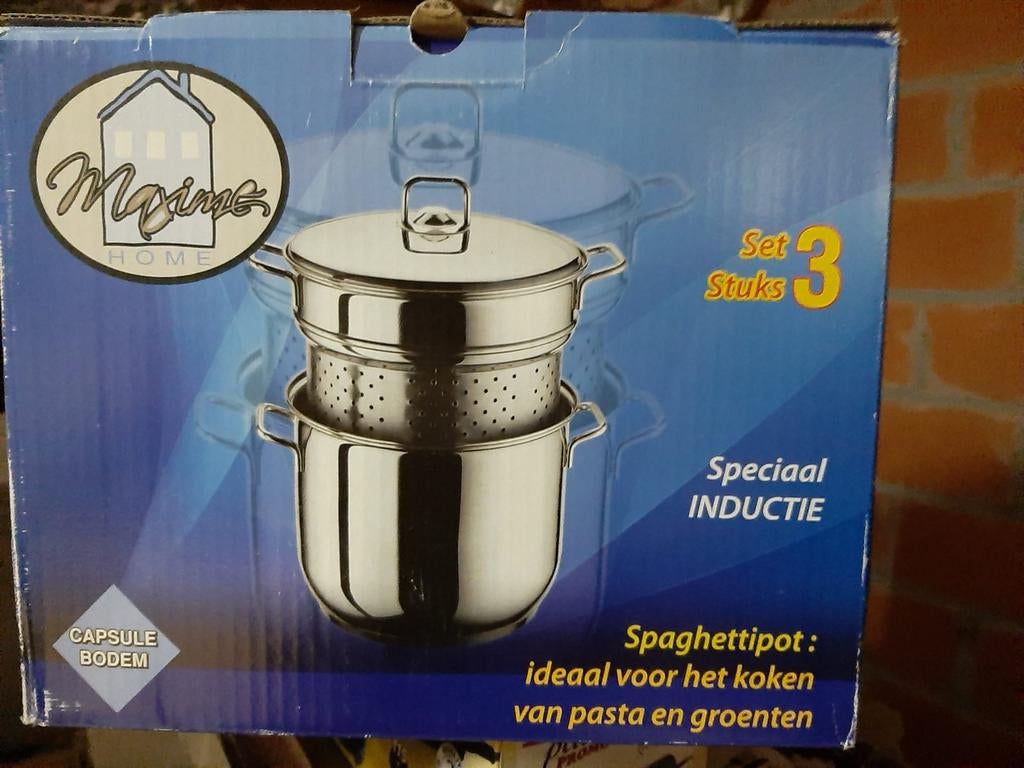 Spaghetti pot merk maxime, Ophalen