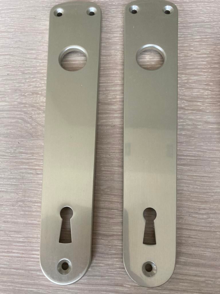 Binnendeur klink aluminium nieuw 2 st 110 mm, Ophalen of Verzenden, Nieuw, Overige materialen, Klink of Kruk