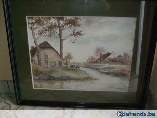 schilderij Hub Van Winkel, Antiek en Kunst