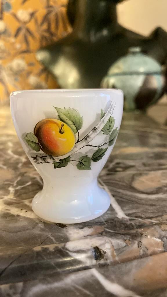 6 coquetiers Vintage Arcopal fruit de France, Enlèvement