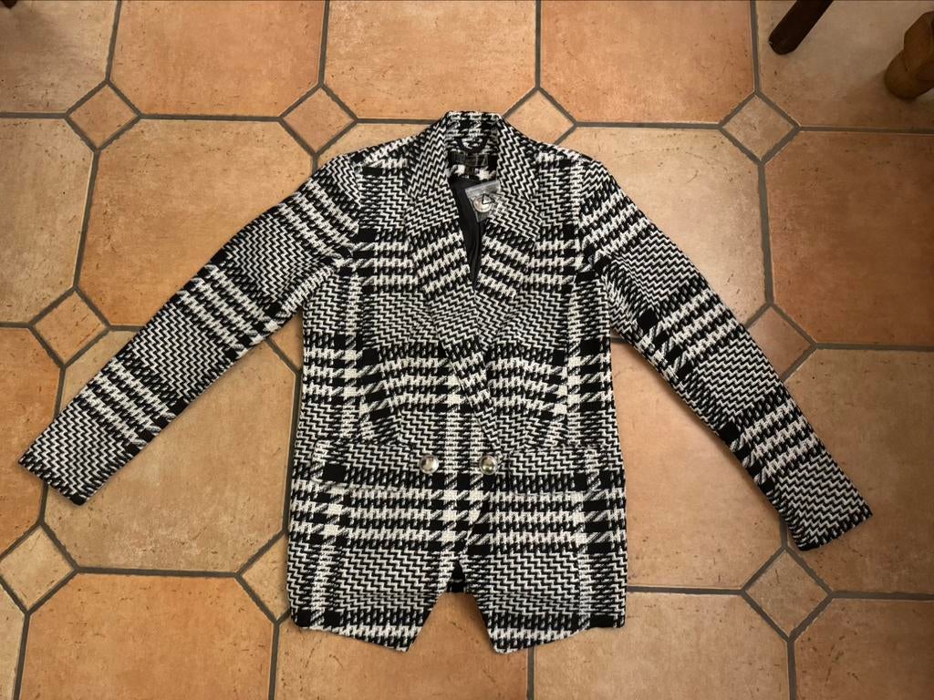 Blazer en bouclé à carreaux - NEUF, Enlèvement ou Envoi