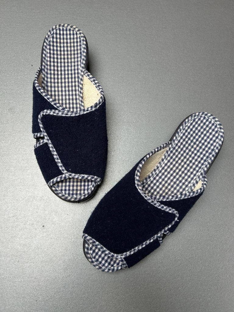 Blauwe muiltjes van Vichy - Maat 38, Kleding | Dames, Ophalen of Verzenden, Zo goed als nieuw, Pantoffels of Sloffen, Sans marque