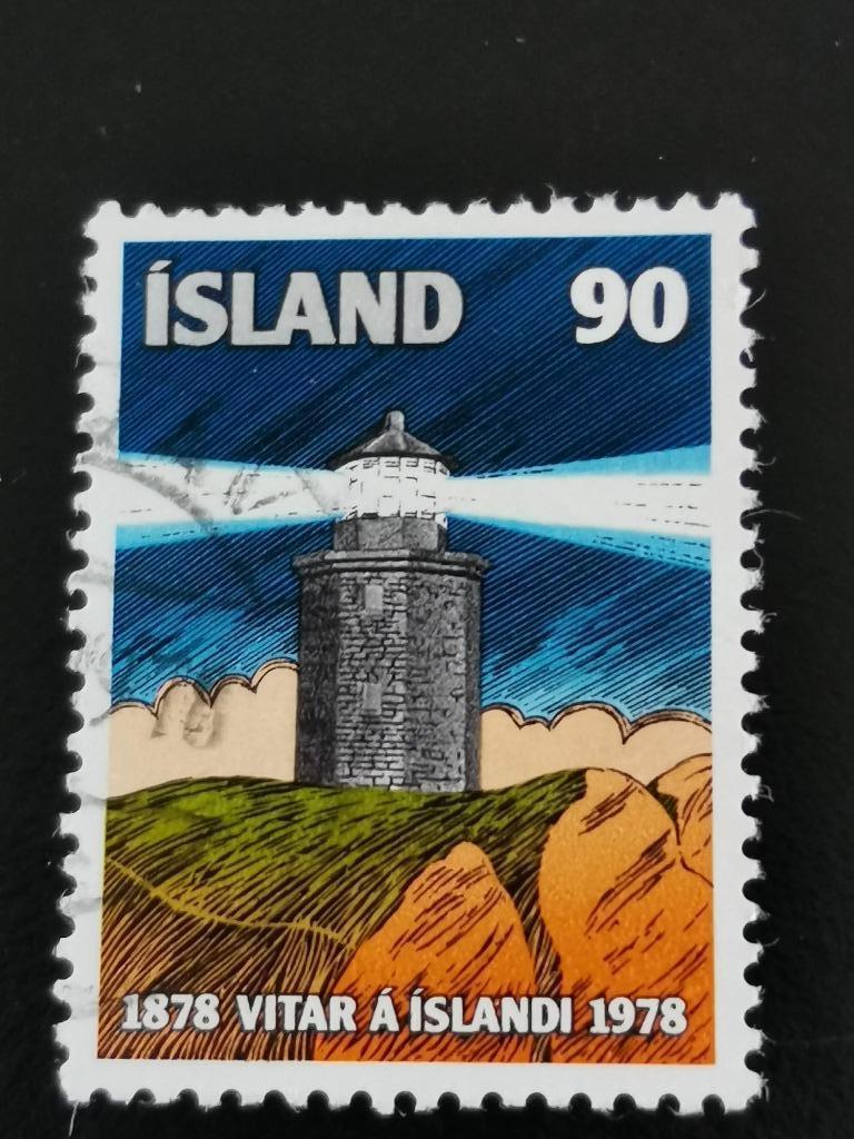 Ijsland 1978 - vuurtoren, Ophalen of Verzenden, IJsland, Gestempeld