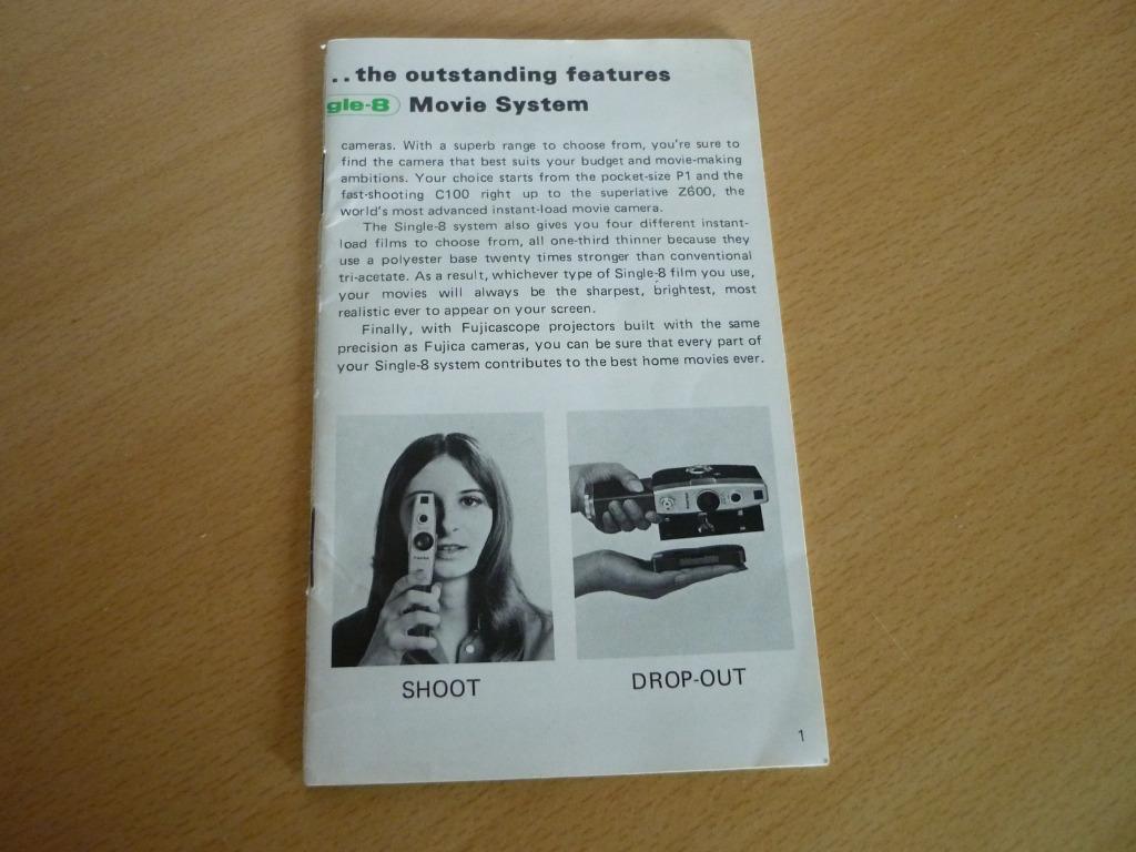 Fuji Photo film jaren 70 productboekje brochure Super 8, Audio, Tv en Foto, Fotocamera's Analoog, Ophalen of Verzenden, Fuji