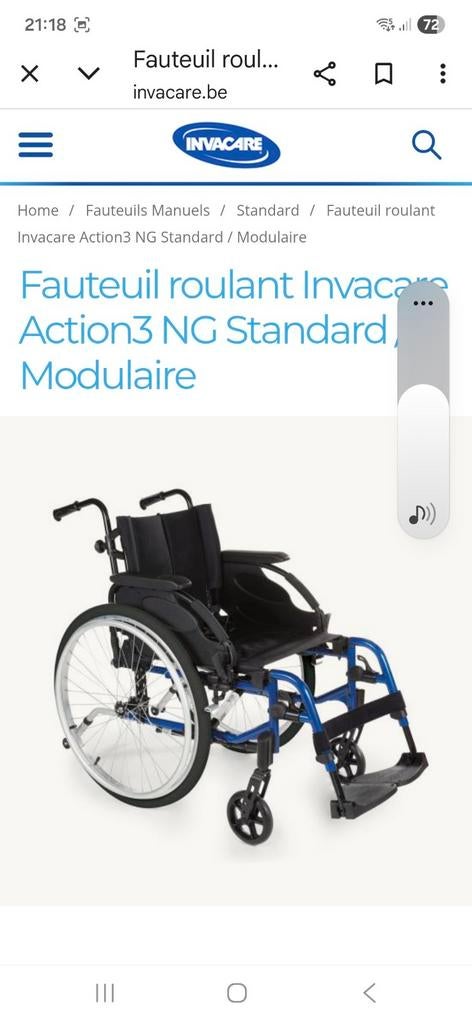 Fauteuil roulant neuf, Divers, Enlèvement