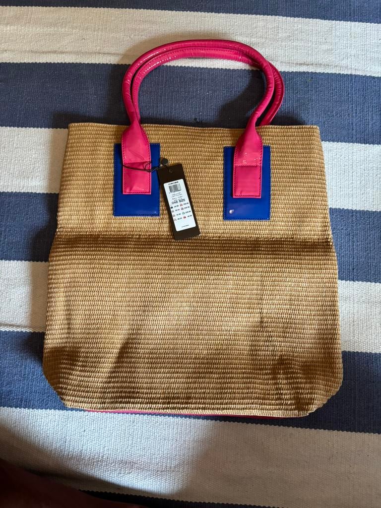 Sac toile de jute Pieces rose-bleu neuf, Enlèvement, Neuf, Autres couleurs, Autres types