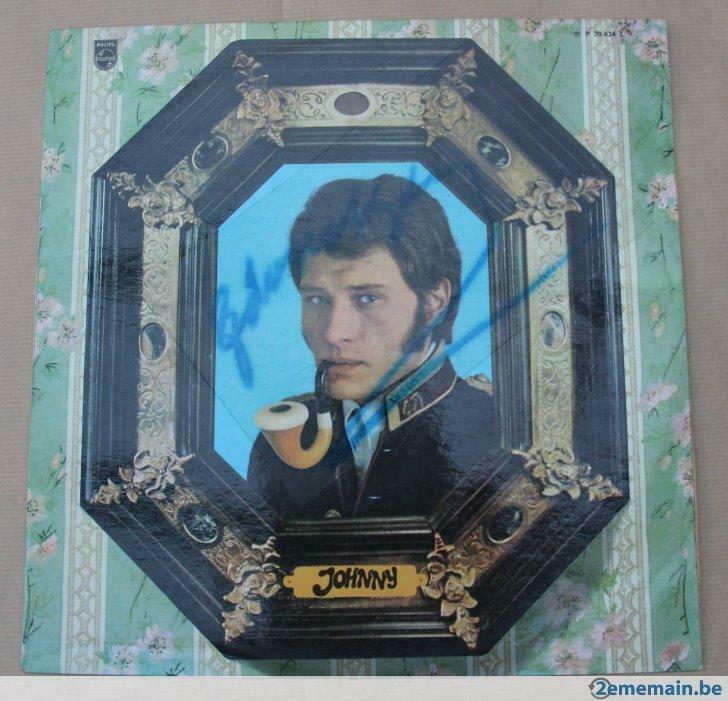 Johnny Hallyday 33T original dédicacé, CD & DVD, Vinyles | Autres Vinyles, Enlèvement ou Envoi