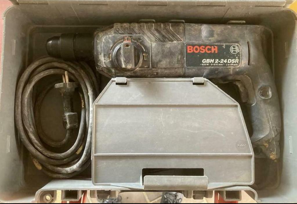 Boormachine blauwe bosch boorhamer combihamer breekhamer bei, Doe-het-zelf en Bouw, Ophalen, Boormachine