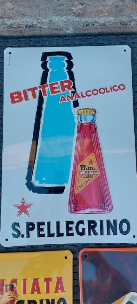 Reclamebord San Pellegrino San bitter, Ophalen of Verzenden, Nieuw, Reclamebord