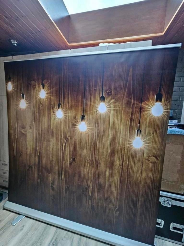 Achtergrond photobooth Roll-Up XXL banner, Ophalen