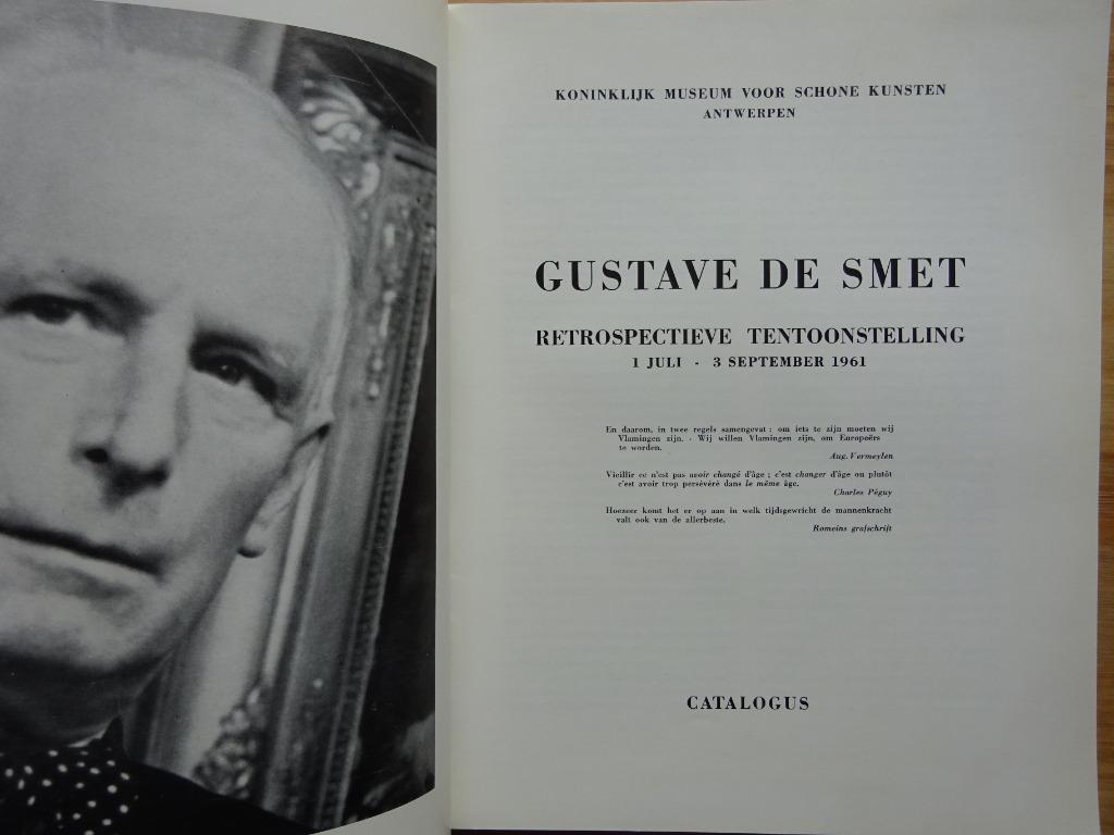 Gustave de Smet, 1961 retrospectieve KMSKA, Enlèvement ou Envoi, Utilisé, Peinture et dessin