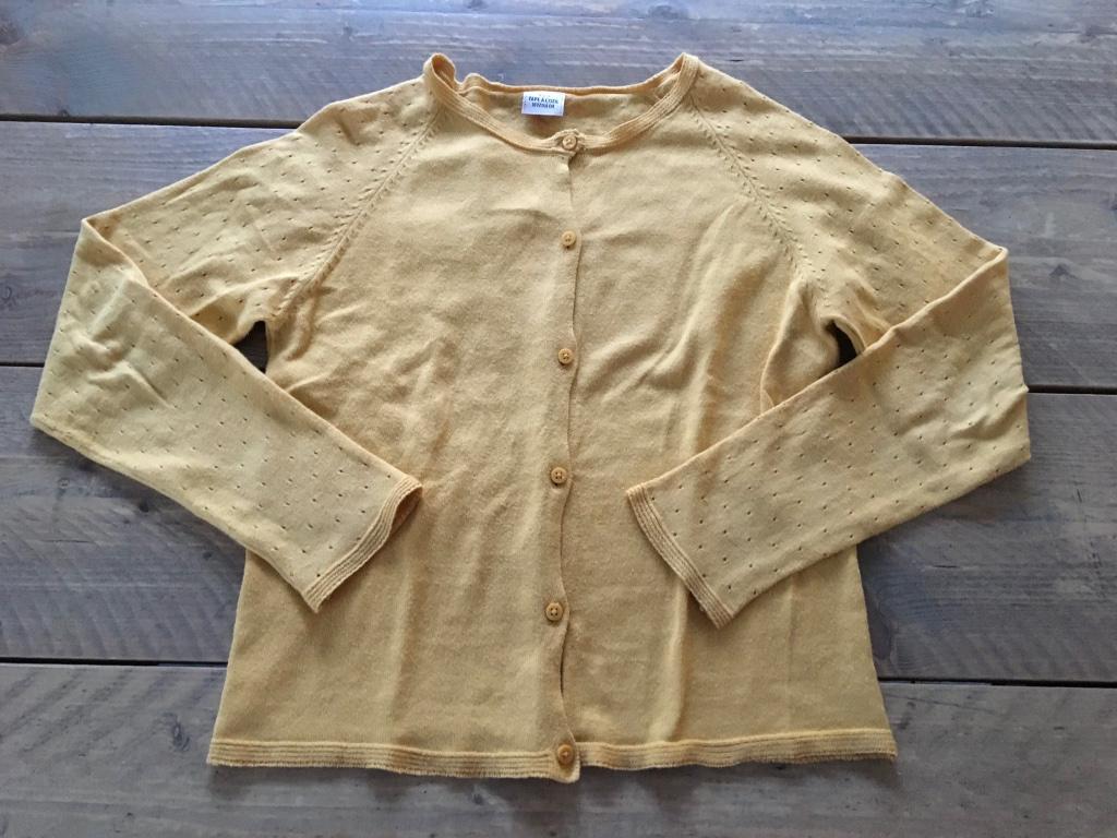 TAPE à L'OEIL, gilet/gilet ocre taille 140 - 146, Enlèvement ou Envoi, Tape à l'oeil, Fille, Pull ou Veste