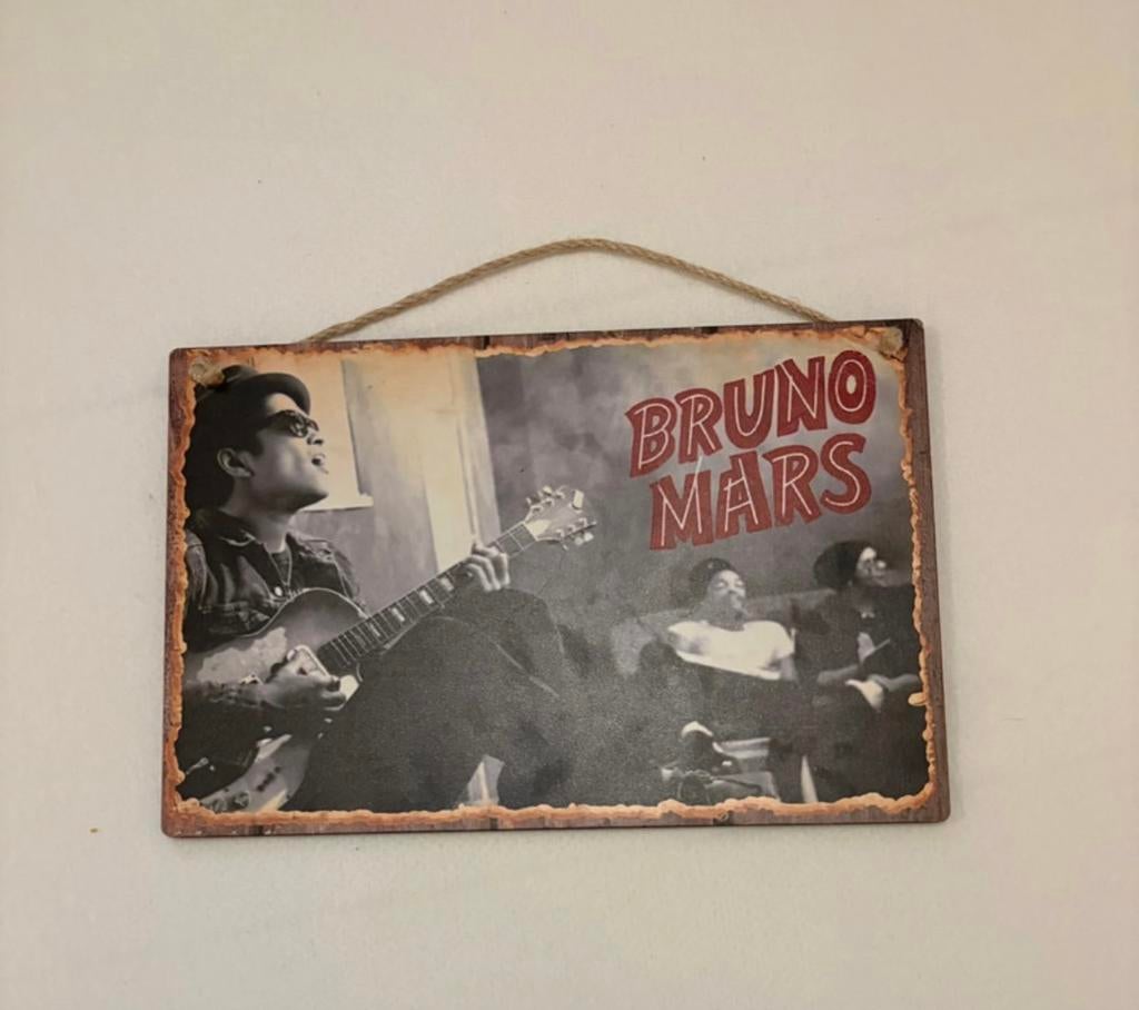 Wanddecoratie Bruno Mars, Ophalen of Verzenden, Zo goed als nieuw