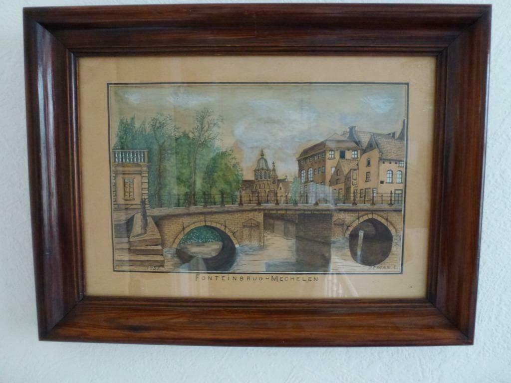 etsen van L. De Man, Antiek en Kunst, Ophalen