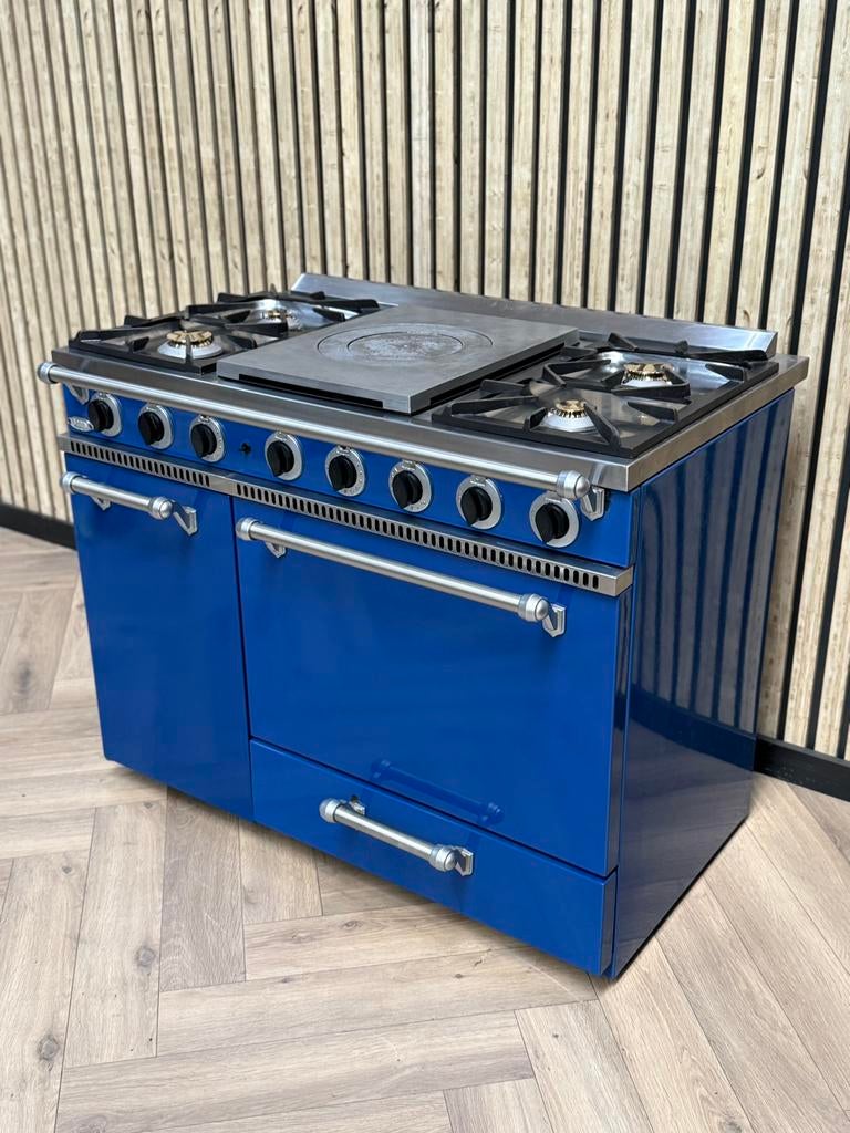Belle déesse bleu royal 110 cm + four à gaz, Electroménager, Cuisinières, Enlèvement ou Envoi, Gril, Gaz