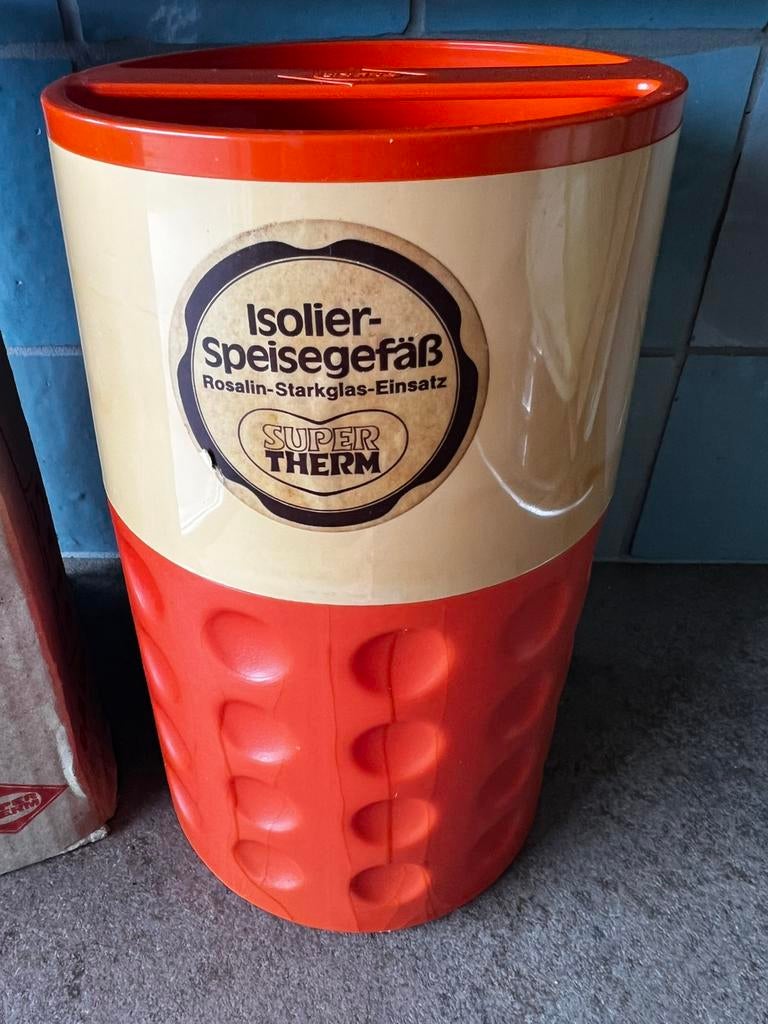 Vintage SuperTherm Isolier-Speisegefäß 0,8 L – 70’s design, Huis en Inrichting, Ophalen of Verzenden, Gebruikt