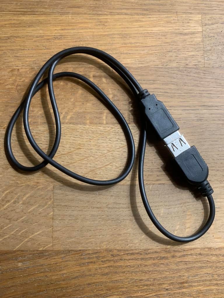 Câble Extension USB A Mâle vers Femelle Noir Longueur 78 cm, Enlèvement ou Envoi, Utilisé