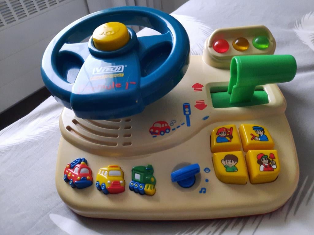 Autostuur v tech met autogeluiden en sprekende toetsen, Kinderen en Baby's, Ophalen of Verzenden